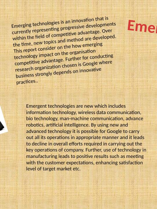 Emerging Technologies and Competitive Advantage_1