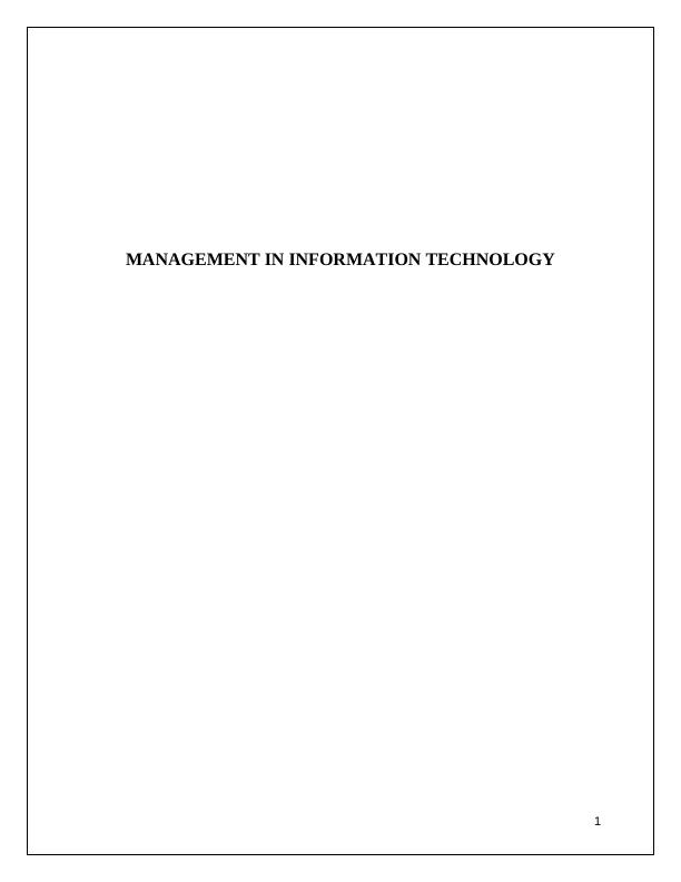 Management in Information Technology_1