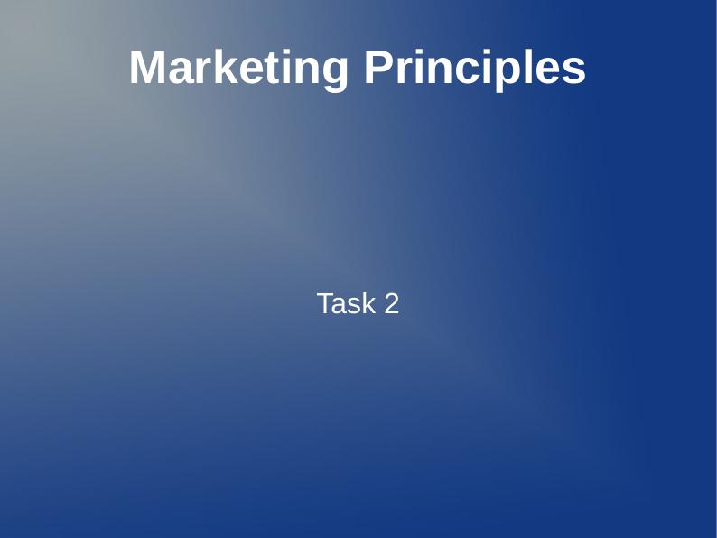 marketing-principles-task-2