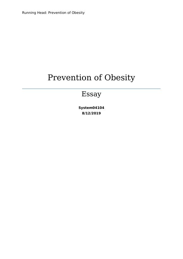 obesity essay titles