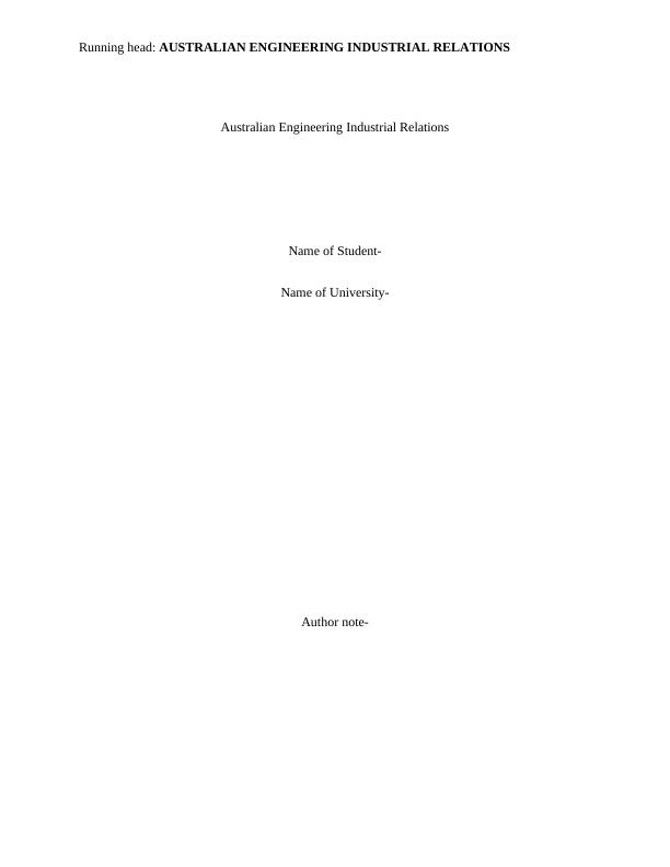 Australian Engineering Industrial Relations_1