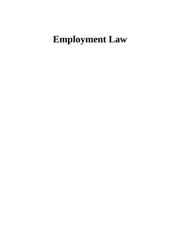 Employment Law: An Introduction_1