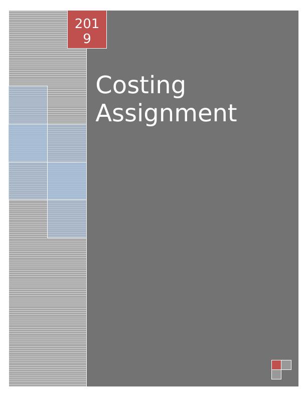 Costing Assignment 2019_1