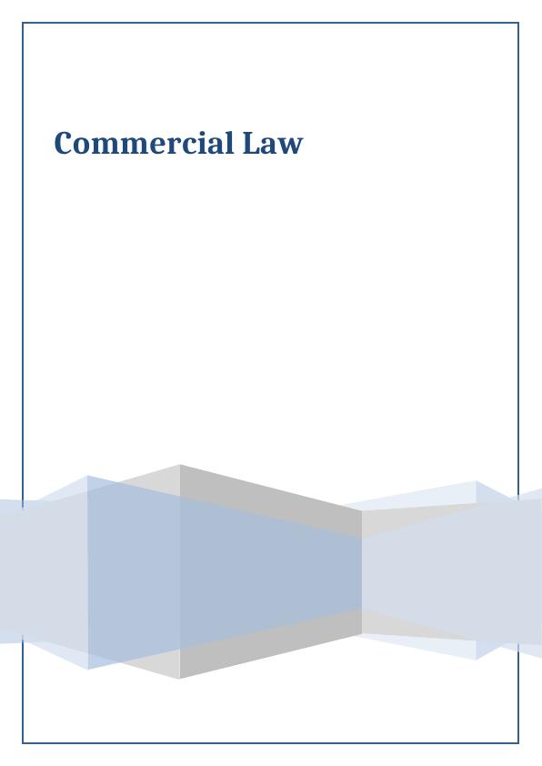 Commercial Law - Sample Assignment (pdf)_1