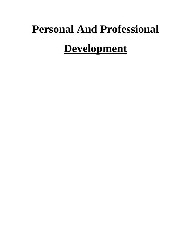 Personal And Professional Development | Importance_1