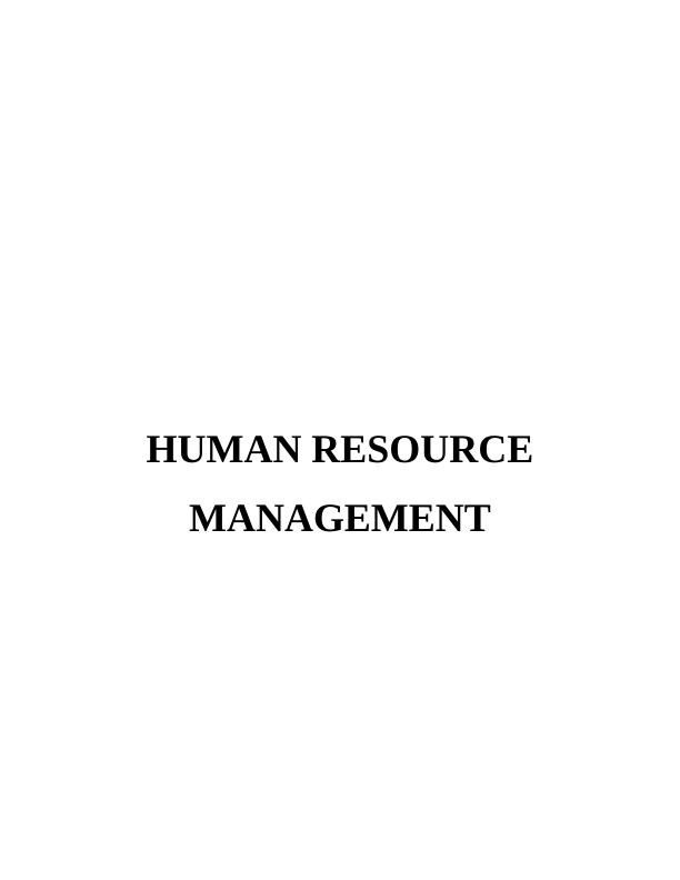 Personnel Management and Human Resource Management Report_1