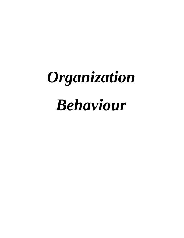 Organization Behaviour in Tesco Plc_1