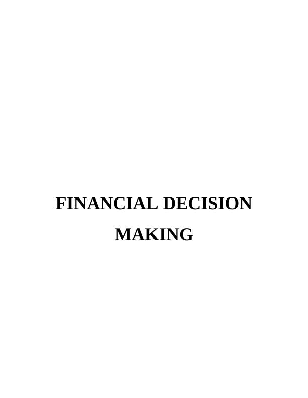 Financial Decision Making : Easyflight_1