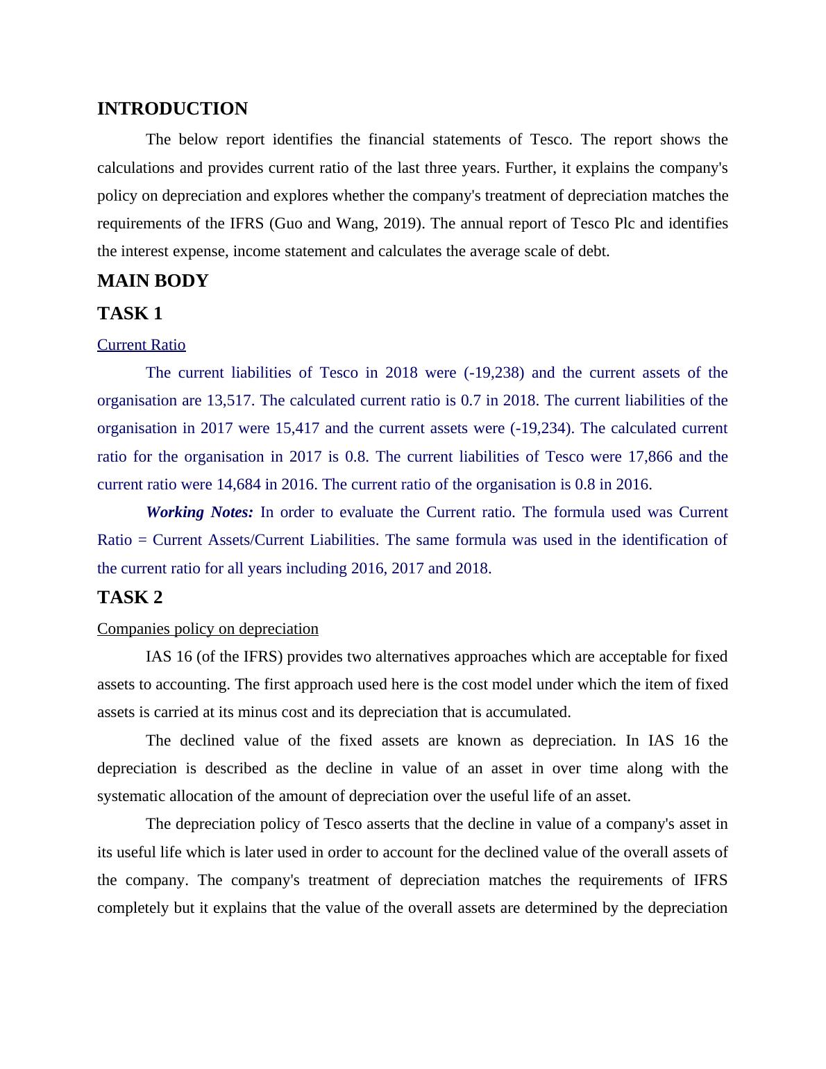 Financial Statements of Tesco