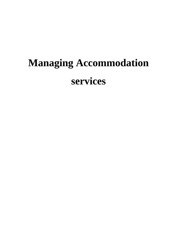 Managing Accommodation Services : Doc_1