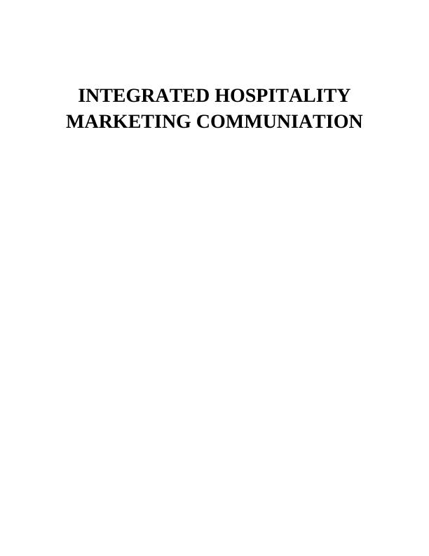 Integrated Hospitality Marketing Communication_1