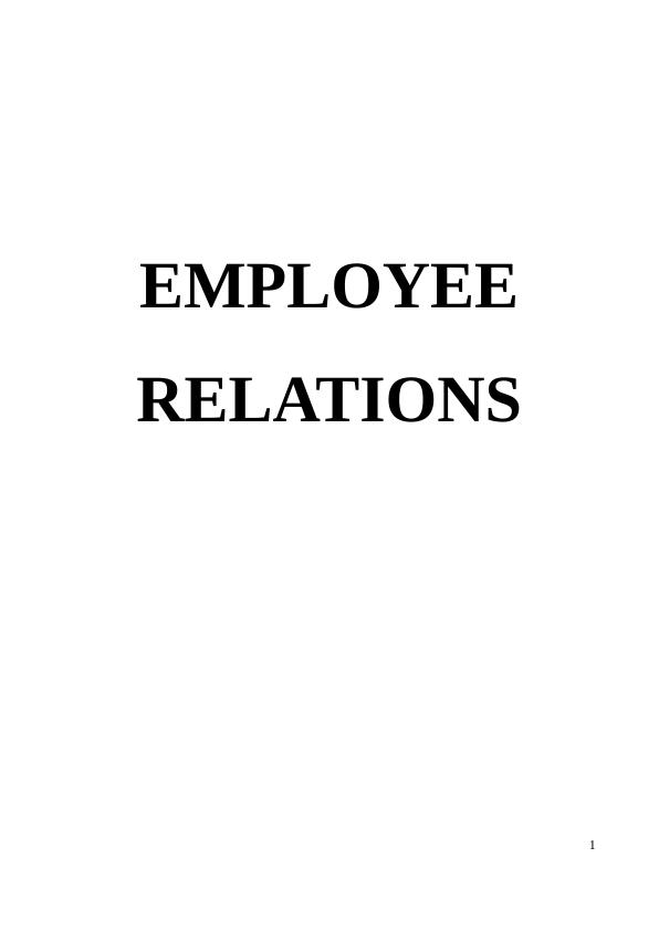 Report On ChapmanBlack - Importance Of Employee Relations_1