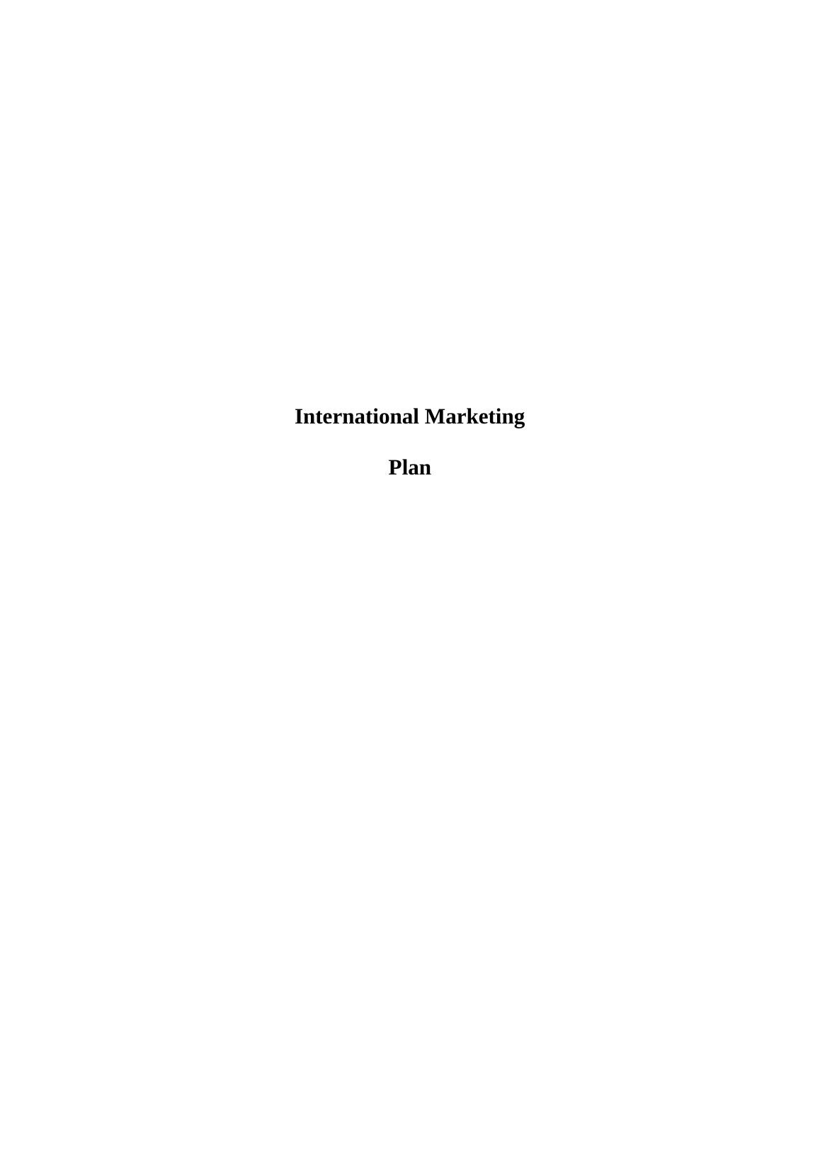 International Marketing Plan- PDF_1