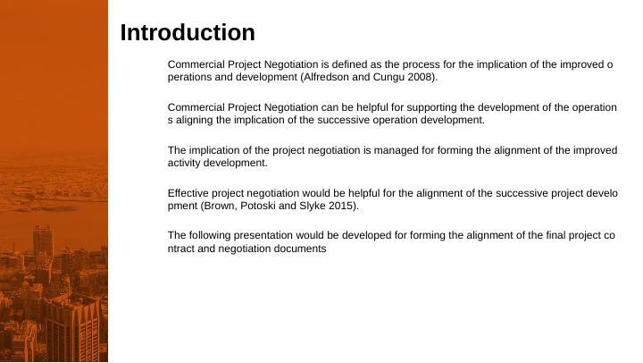 Commercial Project Negotiation - Assignment_3