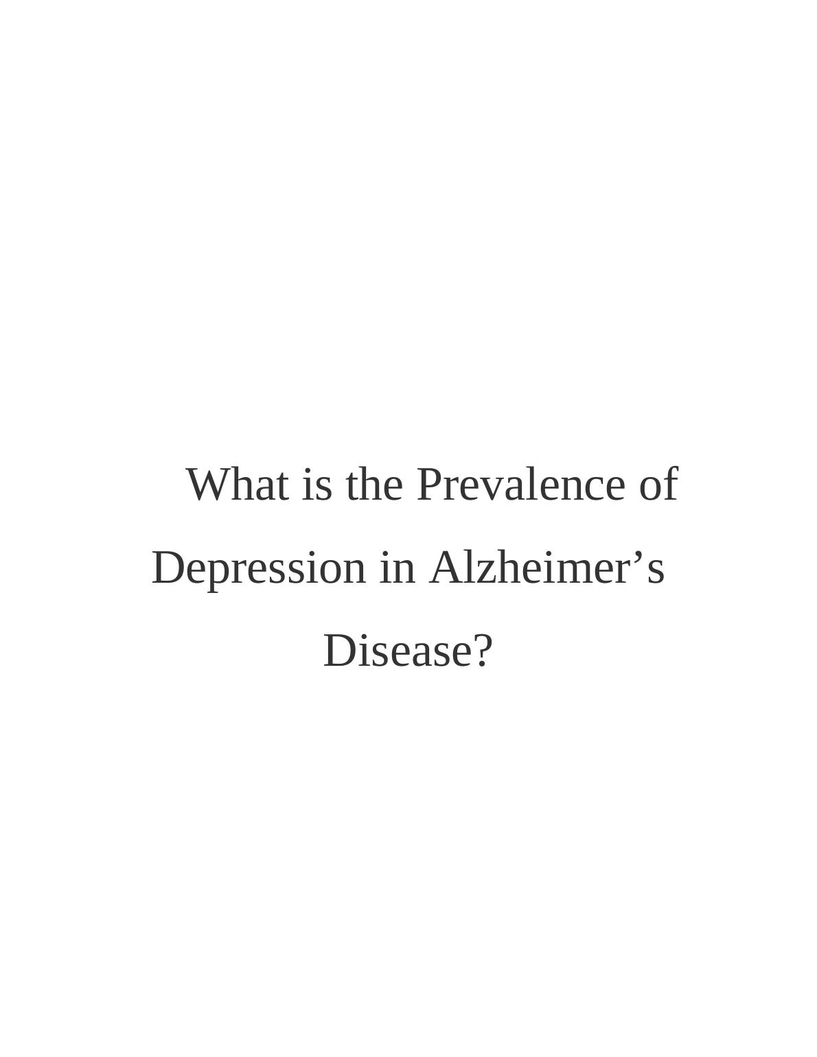 Prevalence of Depression in Alzheimer’s Disease_1