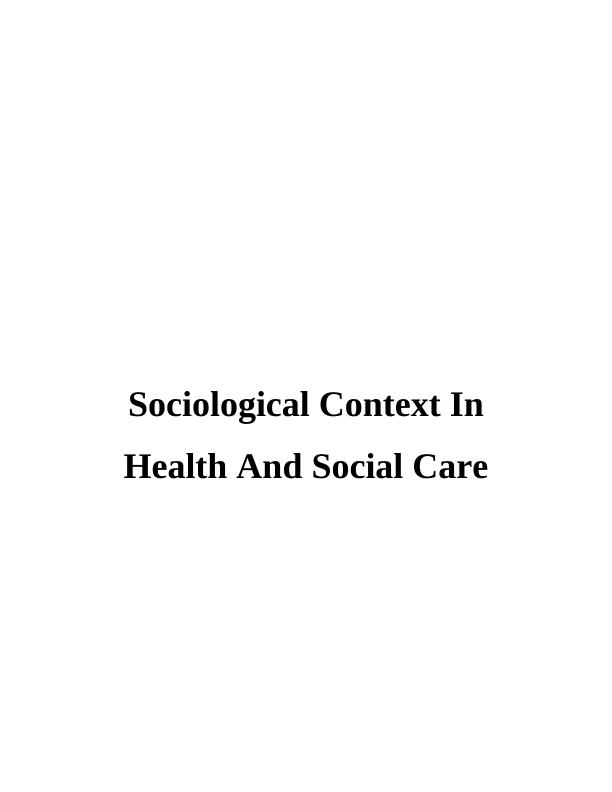 sociological theories of health and illness Assignment_1