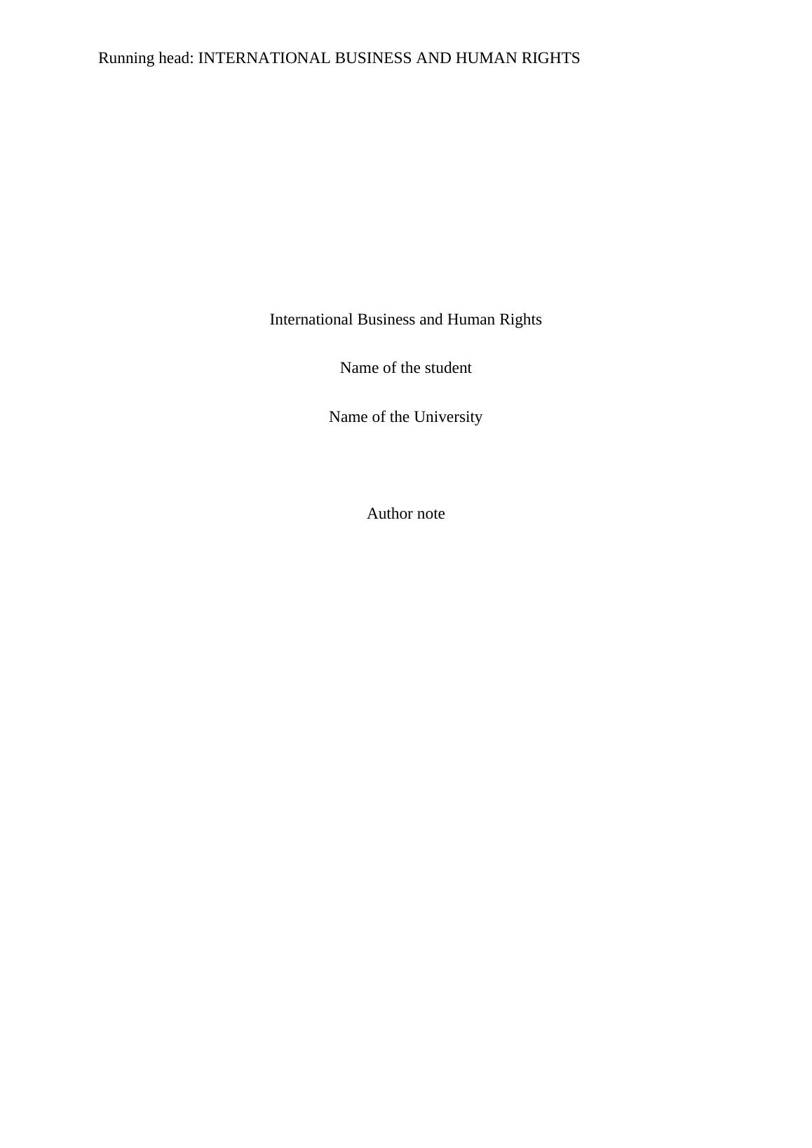 International Business and Human Rights_1