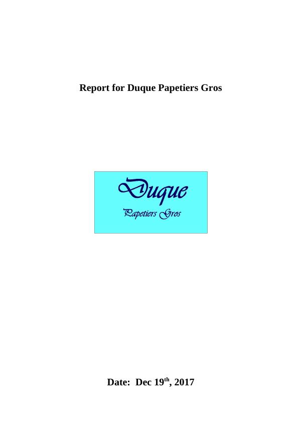 Report for Duque Papetiers Gros 2017_1
