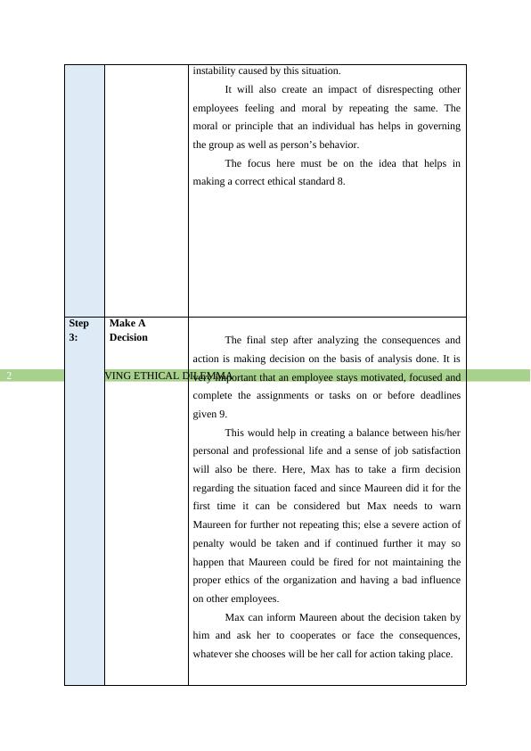 ethical dilemma solved case study