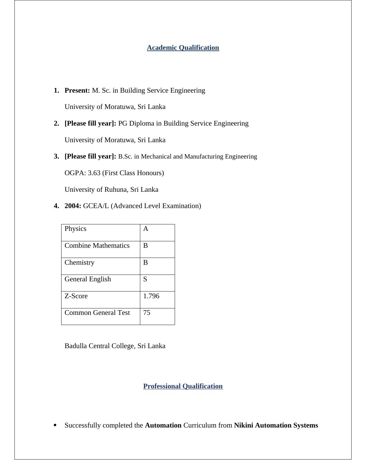 Career Profile : Assignment_2