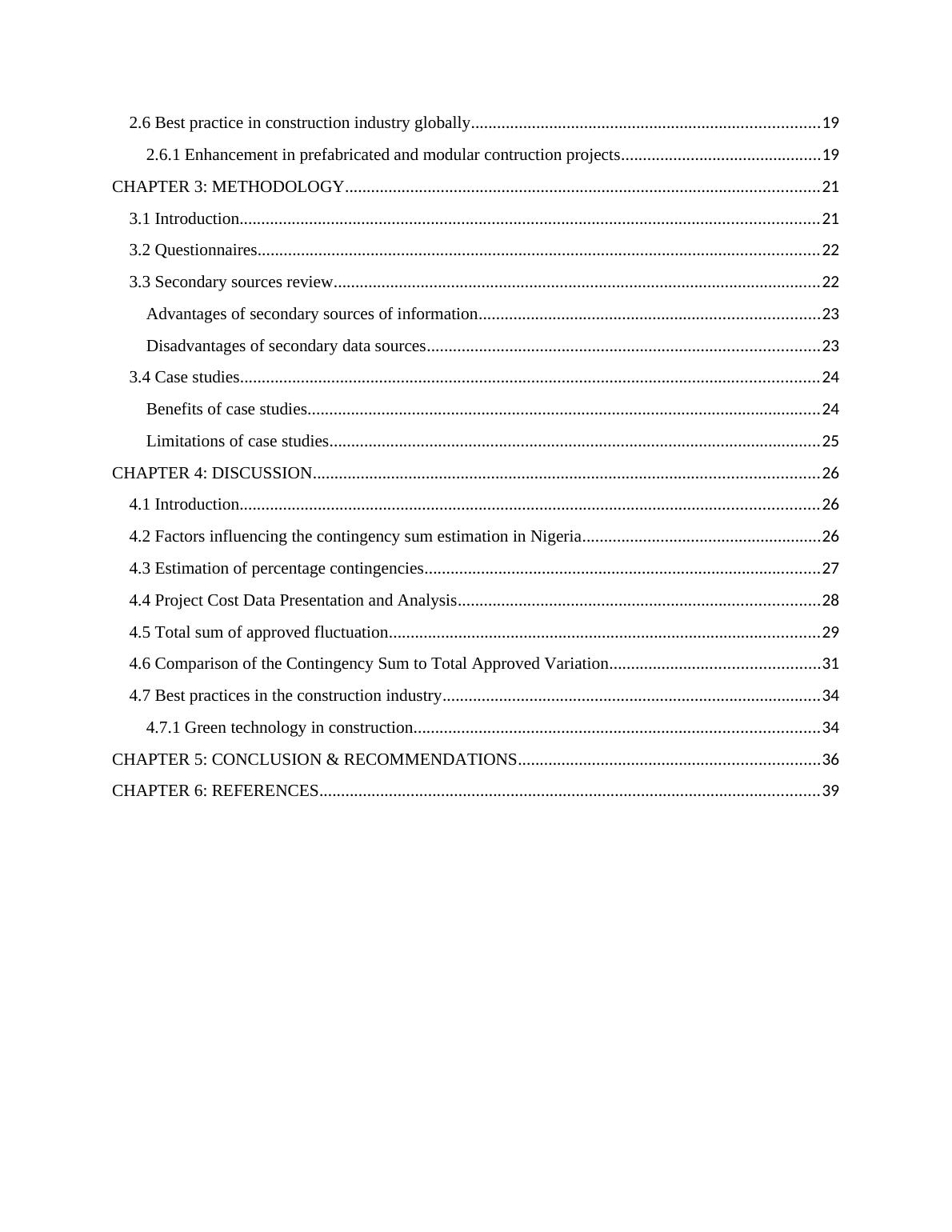 8 Factors Influencing Contingency Sum Estimation in