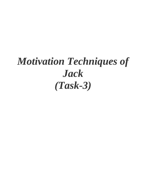 Motivation Techniques of Jack_1