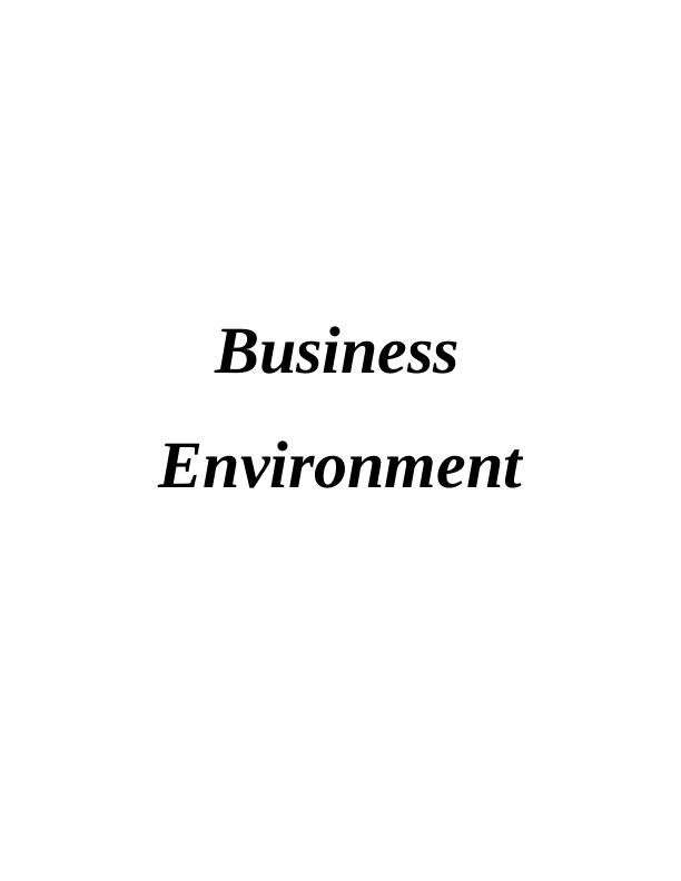 Assignment on Business Environment - Ensoft Ltd_1