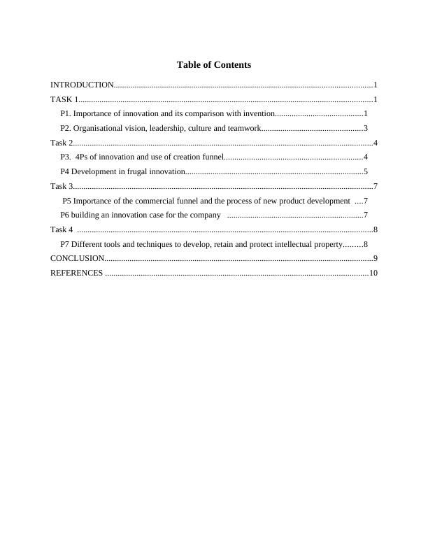 Innovation and Commercialisation Assignment Solution - EE Limited_2