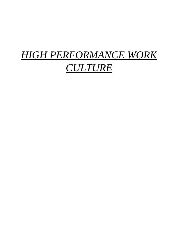 High Performance Work Culture_1