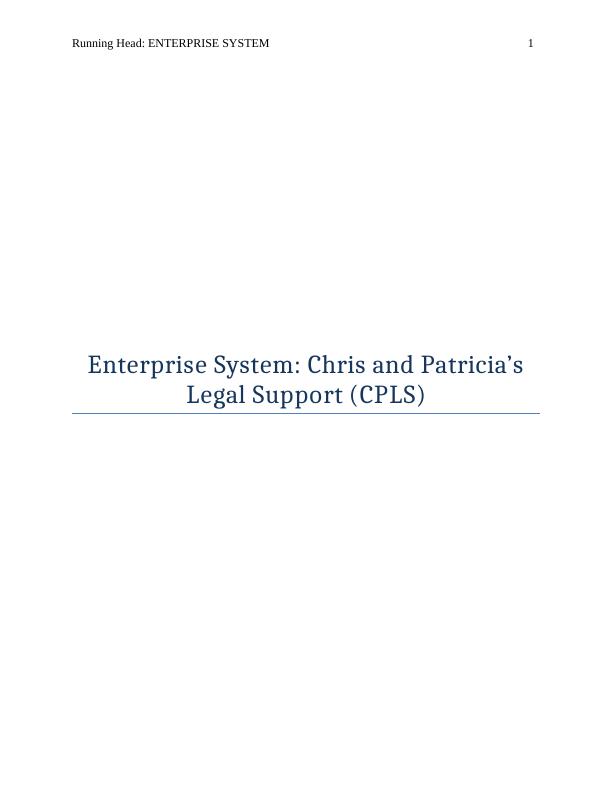Assignment Enterprise Systems_1