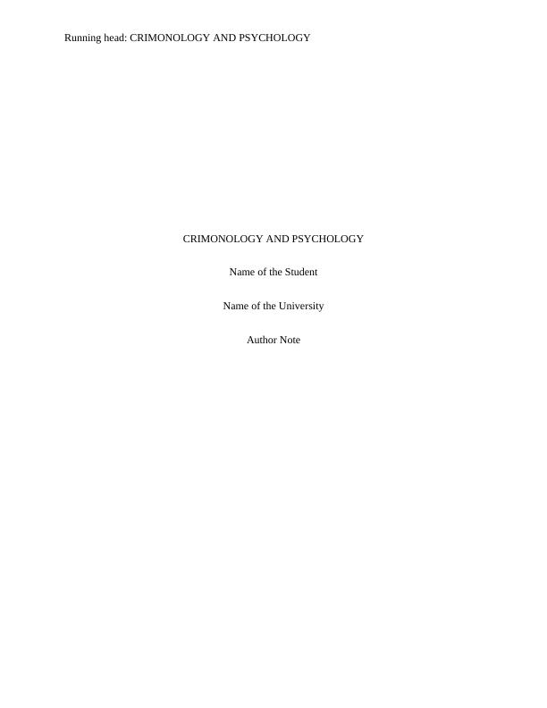 Criminology and Psychology - PDF_1