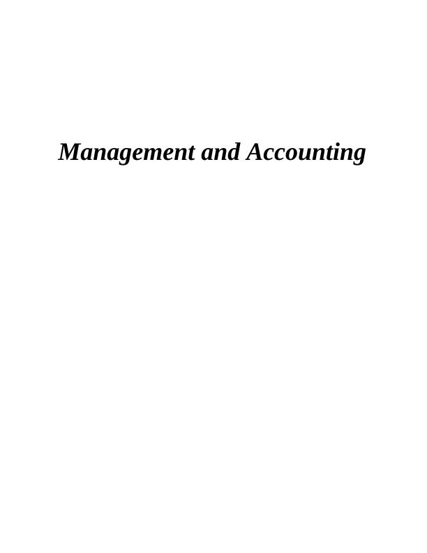 Report on Functions Management and Accounting_1