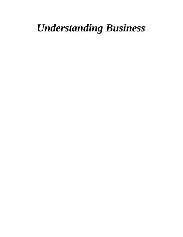 Assignment - Understanding Business_1