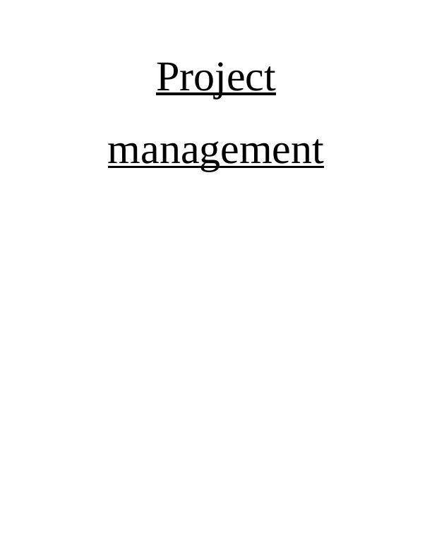 Report on Understanding Phases of Project Management_1