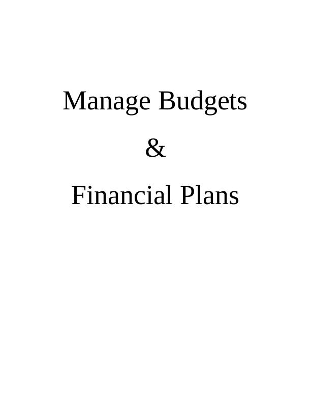 Manage Budgets and Financial Plans_1