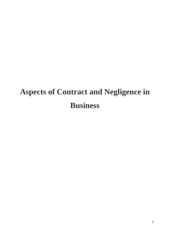 Similarity and Differences Between Tort and Contractual Liability_1