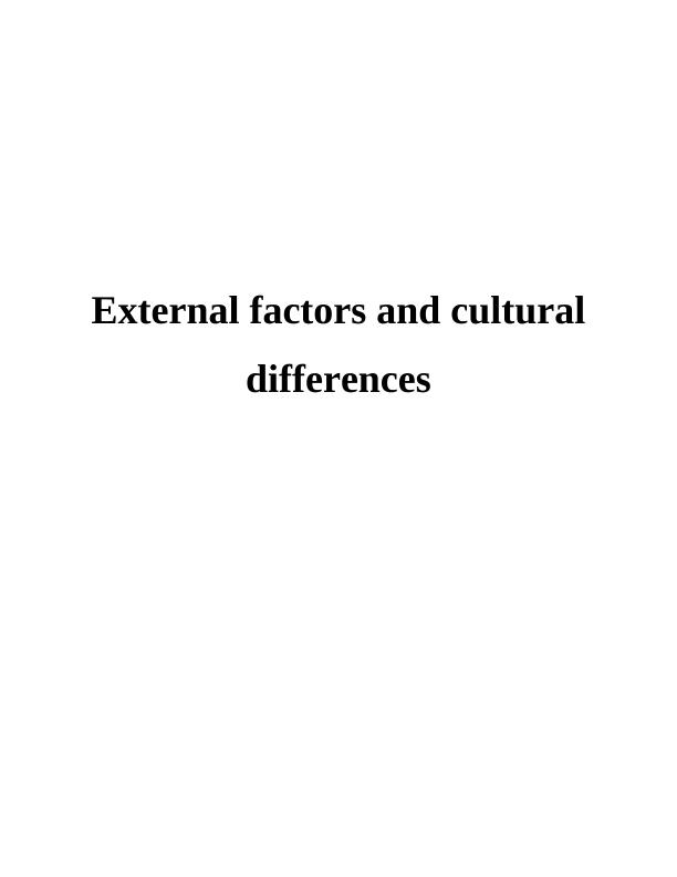 Internal and External Environment in Organisation_1