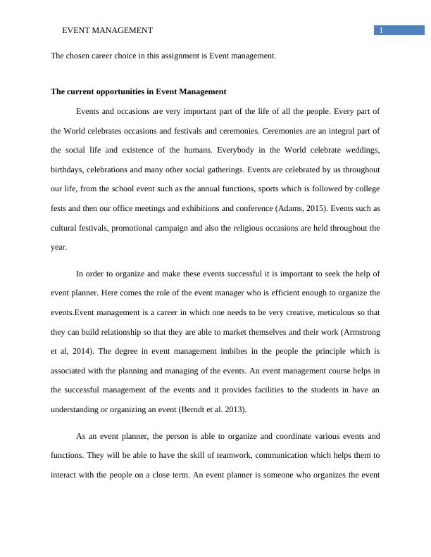 Assignment on the Event Management_2
