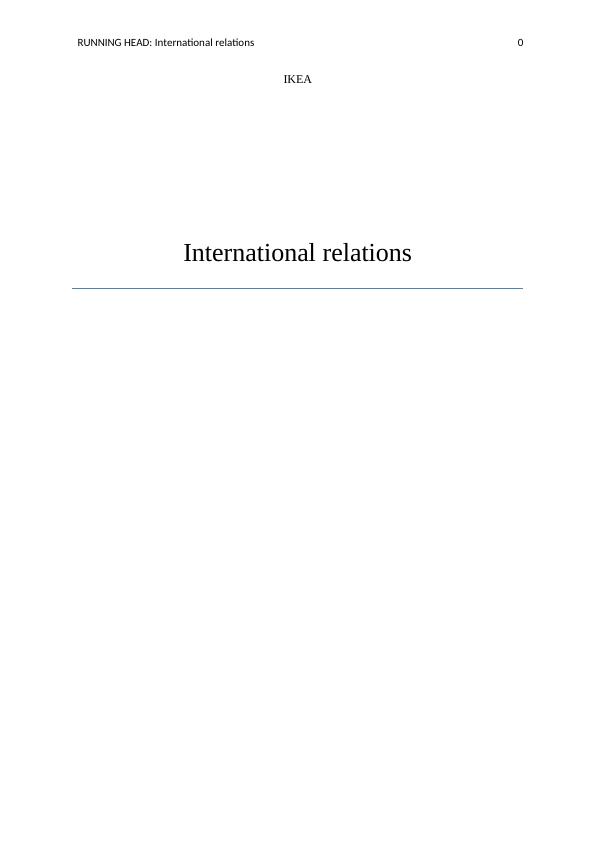 Assignment: International Relations_1