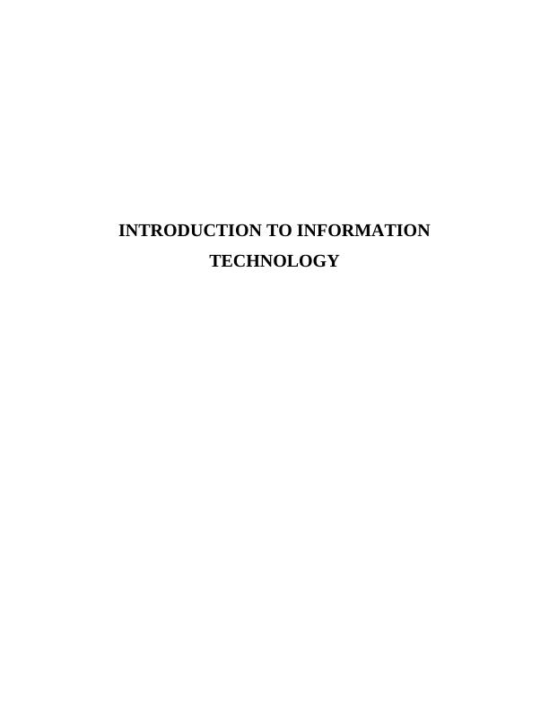 Introduction to Information Technology Assignment PDF_1