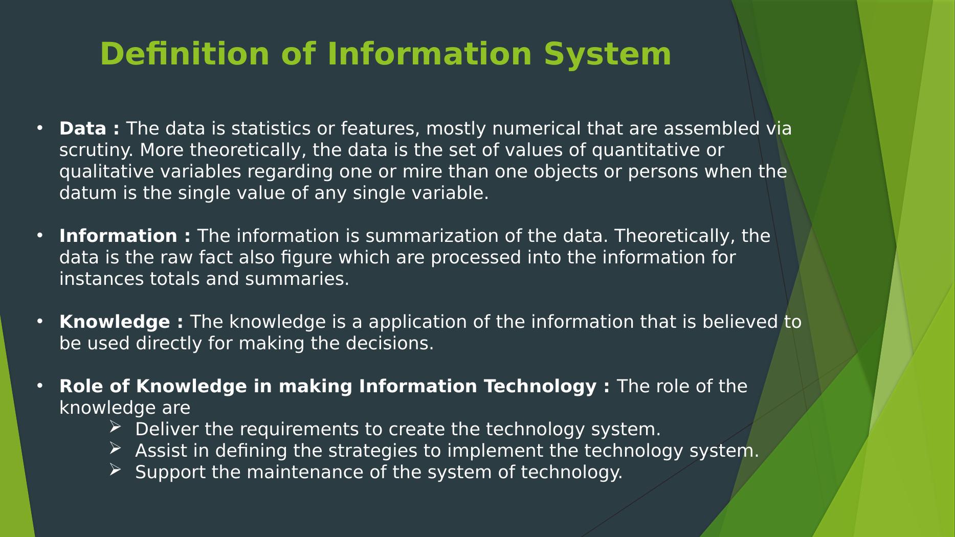 information system assignment