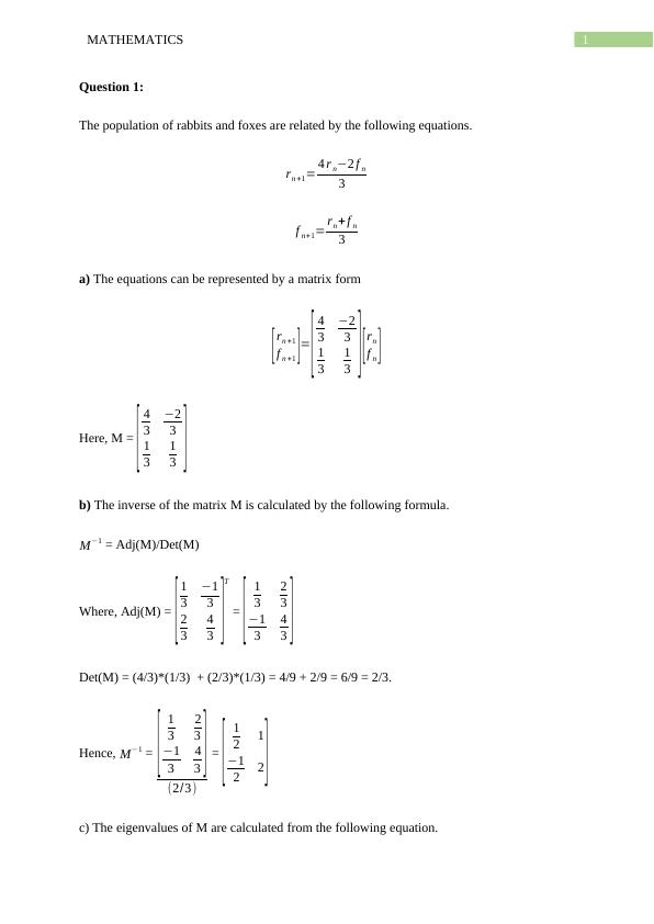 Mathematics: Matrix Equations and Diagonalization_2