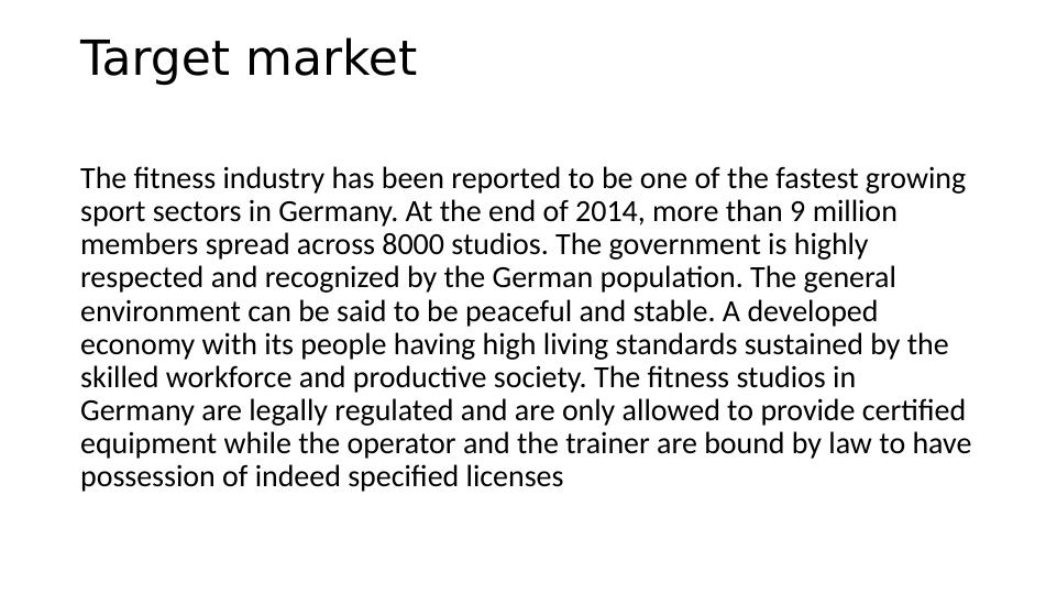 Attractiveness of German Fitness Industry for Global Investment_4