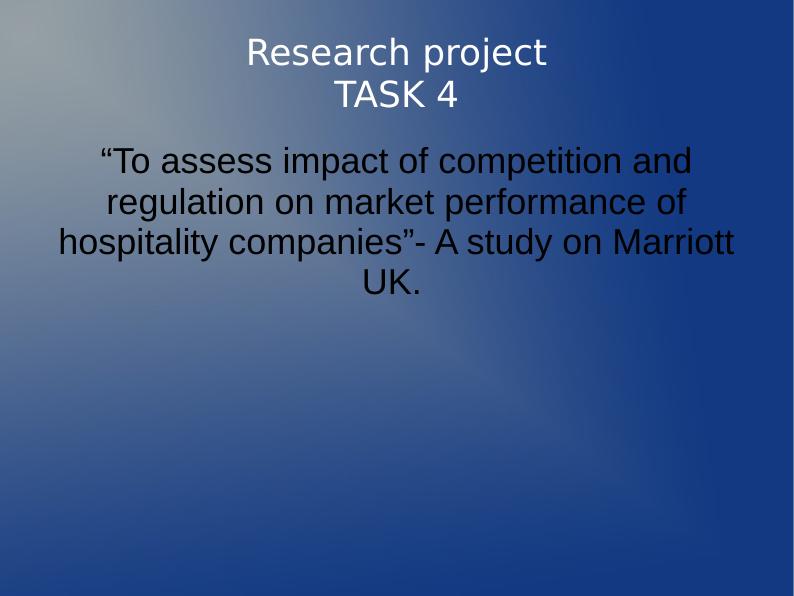 Impact of Competition and Regulation on Market Performance of Hospitality Companies - A Study on Marriott UK_1