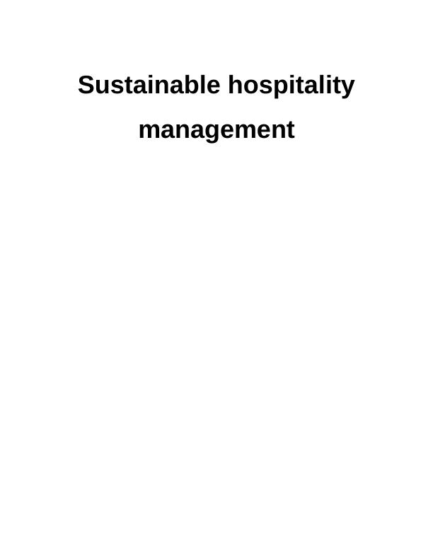 Sustainable Hospitality Management_1