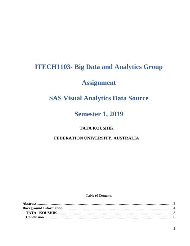 SAS Visual Analytics Data Source_1