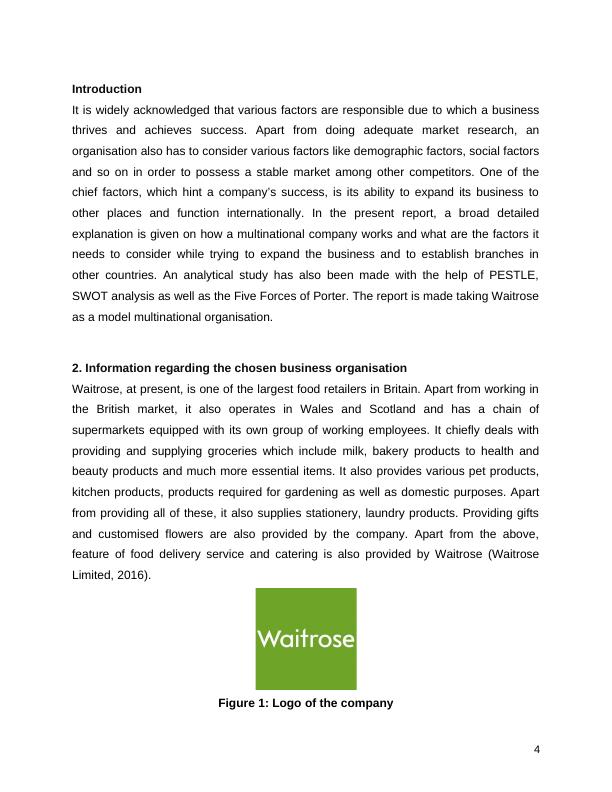 Market Expansion of Waitrose : Report_4
