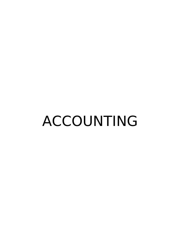 Accounting Assignment: Management Accounting Assignment_1