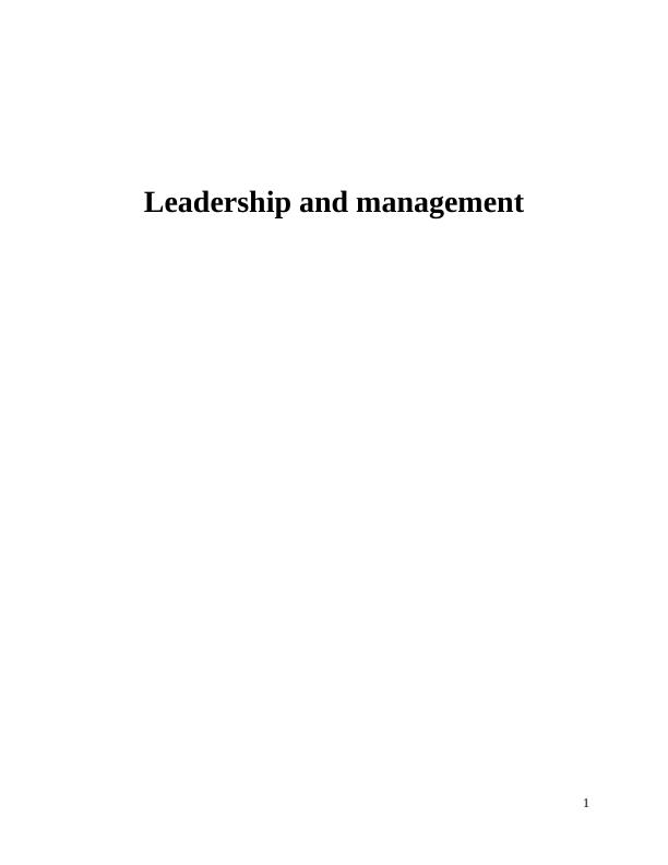 Leadership & Management | Case Study Of Wesfarmers_1