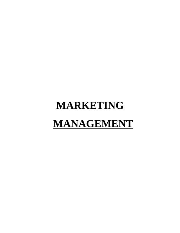Marketing management on Next Plc Assignment_1